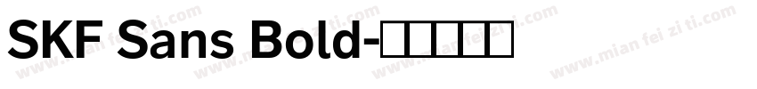 SKF Sans Bold字体转换